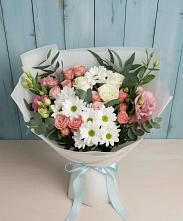 Букет цветов из:  Розы, Лизиантусы и Хризантемы #REPLACE_PRED# Баргузине