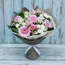 Букет цветов из:  Герберы, Альстромерии и Хризантемы в Баргузине