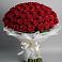 Букет 101 Красная роза Блэк Мэджик в Баргузине