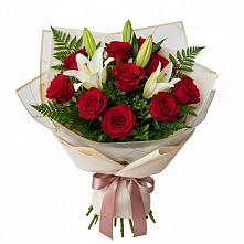 Букет цветов из:  Лилии и Розы в Баргузине