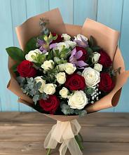 Букет цветов из:  Розы и Альстромерии в Баргузине