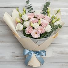 Букет цветов из:  Лизиантусы в Баргузине