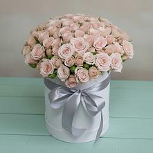 Цветочная композиция из Розы в шляпной коробке #REPLACE_PRED# Баргузине