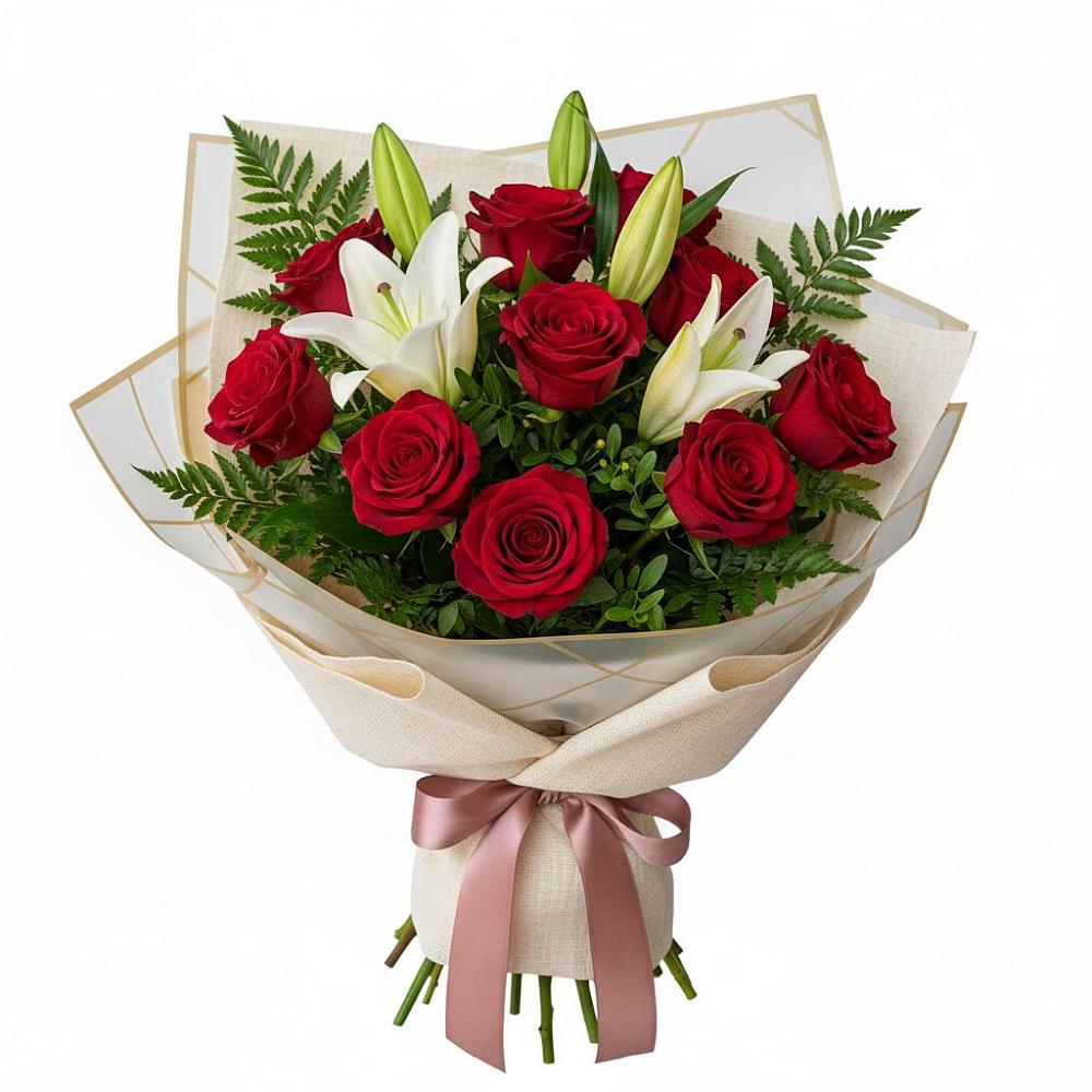 Букет цветов из: Лилии и Розы в Баргузине