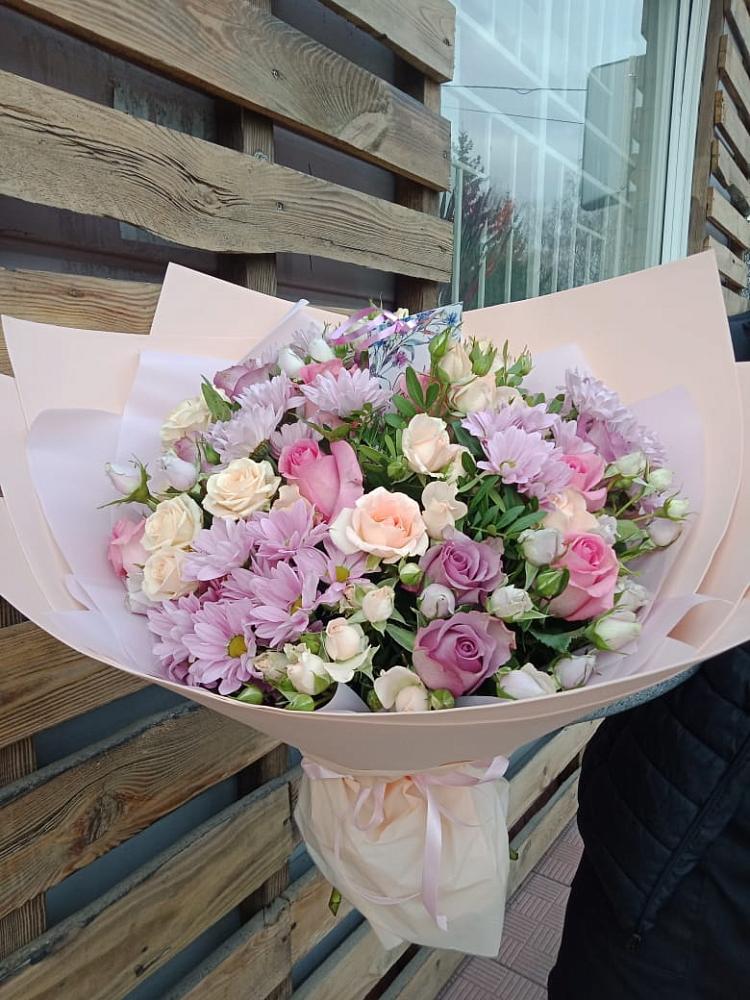 Букет цветов из: Розы и Хризантемы в Баргузине