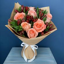 Букет цветов из:  Розы и Альстромерии в Баргузине