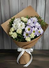 Букет цветов из:  Хризантемы и Розы #REPLACE_PRED# Баргузине