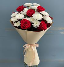 Букет цветов из:  Розы и Хризантемы в Баргузине