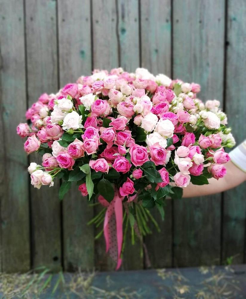 Букет Розовые кустовые розы Натали и Лав Лидия в Баргузине