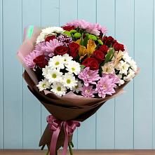 Букет цветов из:  Розы, Хризантемы и Альстромерии в Баргузине