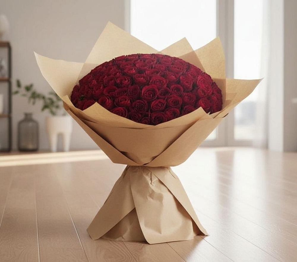 Букет 101 Красная роза в Баргузине