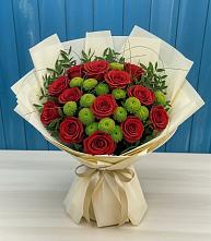 Букет цветов из:  Розы и Хризантемы в Баргузине