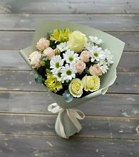 Букет цветов из:  Альстромерии, Розы и Хризантемы #REPLACE_PRED# Баргузине
