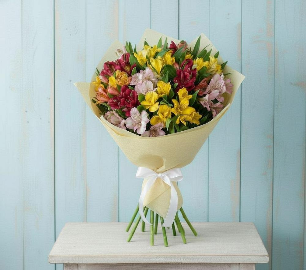 Букет цветов из: Альстромерии в Баргузине
