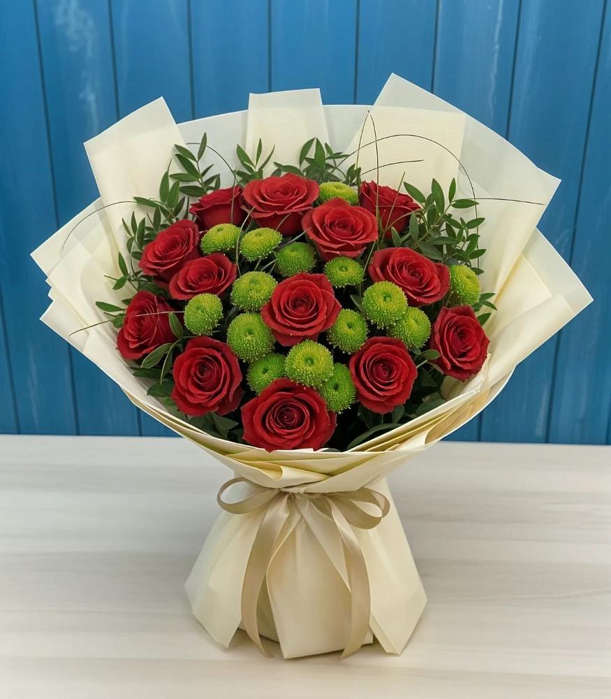 Букет цветов из: Розы и Хризантемы в Баргузине