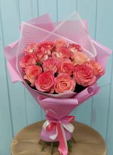 Букет 15 Розовых роз Равель в Баргузине