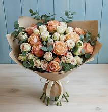 Букет цветов из:  Альстромерии и Розы #REPLACE_PRED# Баргузине